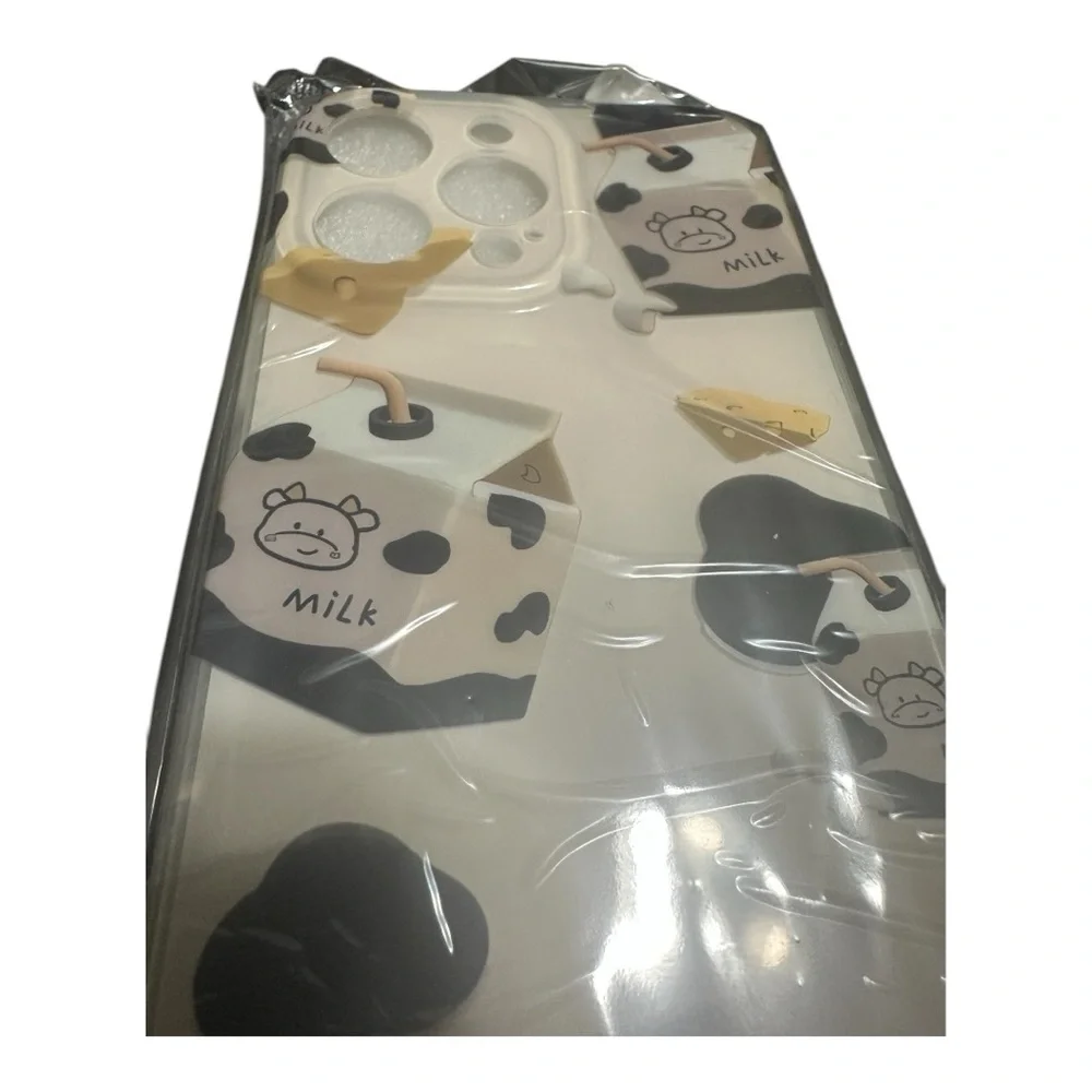Cute Milk Carton Cow Print iPhone 14 Pro Max Phone Case